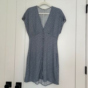 Abercrombie Button-Down Dolman Sleeve Mini Dress